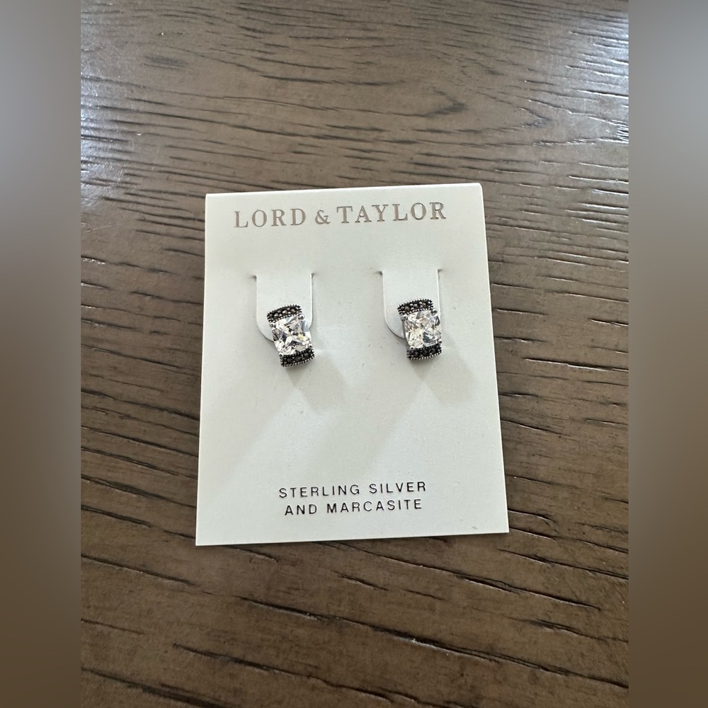 Lord & Taylor Sterling Silver Earrings (NWT)